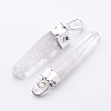 Natural Quartz Crystal Pendants G-D140-16-2