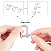 Unicraftale 6Pcs 3 Style 304 Stainless Steel D-Ring Anchor Shackle Clasps STAS-UN0025-12-4