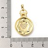 Rack Plating Brass Micro Pave Cubic Zirconia Pendants KK-I717-03G-3