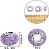 Acrylic & Resin & Polymer Clay Rhinestone European Beads FPDL-NB0001-02C-2