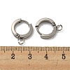 Tarnish Resistant 201 Stainless Steel Huggie Hoop Earrings Findings STAS-A167-01J-P-3