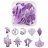 1 Set Spray Painted Alloy Charms FIND-YW0003-11B-1