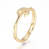 Adjustable Brass Finger Rings RJEW-G096-33G-2