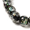 Handmade Dichroic Foil Glass Beads Strands DICH-U001-06C-3