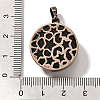 Natural Obsidian Pendants G-P560-01R-10-3