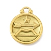 Real 18K Gold Plated Tone 304 Stainless Steel Pendants STAS-K291-01G-09-1