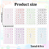 8Pcs Gradient Line Nail Art Stickers MRMJ-GF0001-59-2
