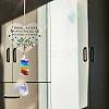 Glass Teardrop Hanging Suncatchers HJEW-WH0201-011-7