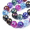 Electroplate Opaque Glass Beads Strands X-EGLA-S174-32-3