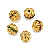 Brass Rhinestone Beads RB-A011-10mm-G-4