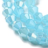 Imitation Jade Electroplate Glass Beads Strands EGLA-A039-J4mm-B03-2