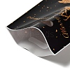 50Pcs 4 Styles Christmas Gold Deer Printed OPP Cellophane Packaging Bags with Die Hole Handles ABAG-C013-08-4