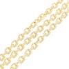3.28 Feet Rack Plating Brass Textured Cable Chains X-CHC-B021-01G-1