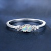 Alloy Rhinestone Plain Band Rings PW-WG1313D-02-2