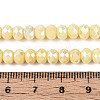 Anti-Tarnish Electroplate Rondelle Glass Beads Strands EGLA-T021-6mm-17-04-4