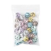 28Pcs 7 Colors Printed Opaque Acrylic Beads OACR-FS0002-46-8