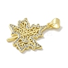 Brass Micro Pave Cubic Zirconia Pendants KK-M300-27G-03-2