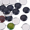10Pcs 304 Stainless Steel Pendant Cabochon Settings DIY-TA0015-76B-3