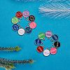 90Pcs 9 Colors Alloy Enamel Pendants ENAM-SZ0001-55-6