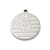 Anti-Tarnish 201 Stainless Steel Pendants STAS-R002-10P-1