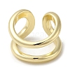 Brass Open Cuff Rings RJEW-Q778-11G-2
