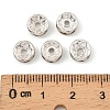 Iron Crystal Rhinestone Spacer Beads RB-A009-8MM-S-4