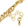 Brass Micro Pave Cubic Zirconia Leopard Pendant Twisted Chain Necklaces NJEW-K385-01C-01-3