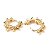 Brass Round Ball Dangle Hoop Earrings for Women EJEW-P227-05G-2