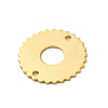 Brass Connector Charms KK-P259-10G-2