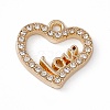 Alloy Rhinestone Pendants PALLOY-P287-02LG-02-1