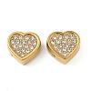 304 Stainless Steel Crystal Rhinestone Beads STAS-U050-01C-G-1