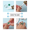 Non-Tarnish 304 Stainless Steel Pad Ring Settings STAS-K278-11C-P-3