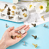 36Pcs 3 Colors Brass Cufflinks KK-PJ0001-17-4