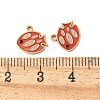 304 Stainless Steel Enamel Charms STAS-L022-166G-02-3