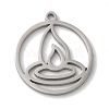 Non-Tarnish 304 Stainless Steel Pendants STAS-U010-09P-1