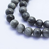 Natural Hawk's Eye Beads Strands G-L478-04-6mm-2