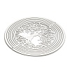 201 Stainless Steel Laser Cut Tree of Life Connector Charms STAS-Z116-02P-05-2