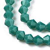 Opaque Solid Color Glass Beads Strands GLAA-TAC0022-4mm-B01-3