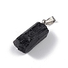 Natural Black Tourmaline Pendants G-F739-01P-5