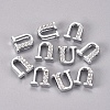 Alloy Slide Charms LS-PALLOY-WH0066-21U-2