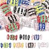 28Pcs 7 Colors Transparent Acrylic Enamel Beads OACR-CJ0002-85-1