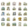 50Pcs Garden Shed PVC Waterproof Stickers PW-WGF301A-01-2