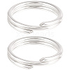 5Pcs 925 Sterling Silver Split Jump Rings STER-BBC0009-45C-7