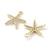 Brass Micro Pave Clear Cubic Zirconia Pendants ZIRC-P120-05G-2