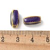 Brass Enamel Beads KK-P290-38G-3