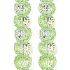 Electroplate Baking Paint Transparent Glass Beads Strands GL-CBA17FF-01D-3