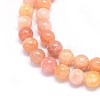Natural Dyed Jade Beads Strands G-F601-A12-3