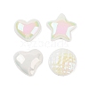 Electroplated Iridescent Opaque Resin Decoden Cabochons RESI-Q230-07-1