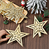 Star Plastic Christmas Tree Topper Ornaments AJEW-WH20004-17A-3