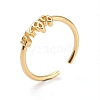 Constellation/Zodiac Sign Brass Cuff Rings RJEW-O042-06G-K-2